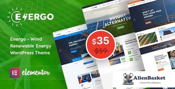 99929  Energo v1.1 - Wind Renewable Energy WordPress Theme 