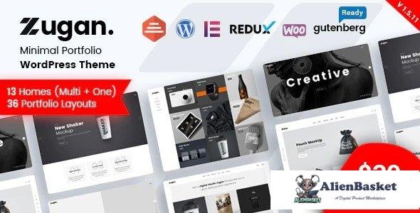 100052  Zugan v1.5.14 - Minimal Portfolio WordPress Theme 