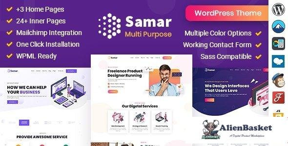 100064  Samar v2.0 - Creative Agency WordPress Theme 