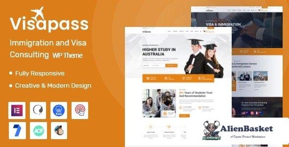 100201  Visapass v1.0.1 - Immigration Consulting WordPress Theme 