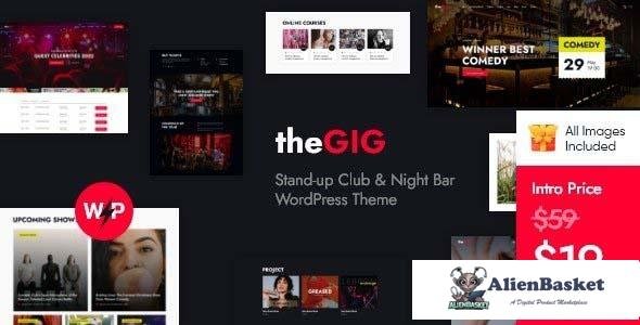 107907  The Gig v1.9.0 - Stand-up Club & Night Bar WordPress Theme 