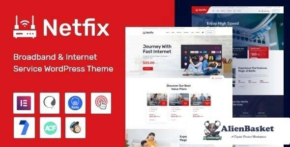 112319  Netfix v1.2.1 - Broadband & Internet Services WordPress Theme 
