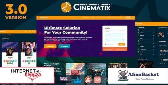 100291  Cinematix v3.2 - BuddyPress Nouveau Membership Theme 