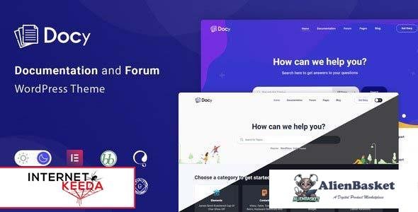 104425  Docy v3.1.0 - Documentation and Knowledge base WordPress Theme with Helpdesk Forum 