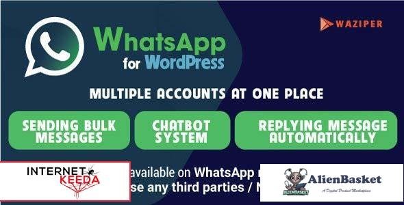 100342  Waziper v1.0 - Whatsapp Marketing Tool for WordPress 