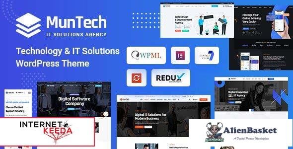 100793  Muntech v1.0.0 - Technology & IT Solutions WordPress Theme 