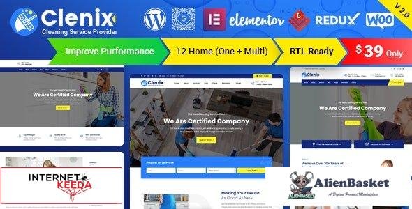 100816  Clenix v2.0.1 - Cleaning Services WordPress Theme 