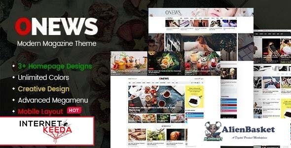 100824  ONews v1.1.2 - Modern Newspaper & Magazine Theme WordPress (Mobile Layout Ready) 