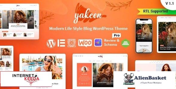 100853  Yakeen v1.1 - Lifestyle Blog WordPress Theme 