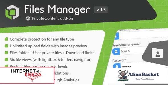 105008  PrivateContent - Files Manager add-on v1.5.1 