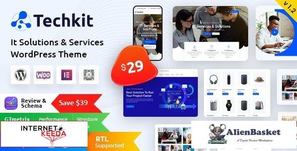 100951  Techkit v1.4 – Technology & IT Solutions WordPress Theme 