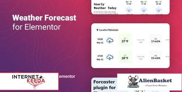 101244  Forcaster v1.0.1 - Weather Forecast for Elementor 