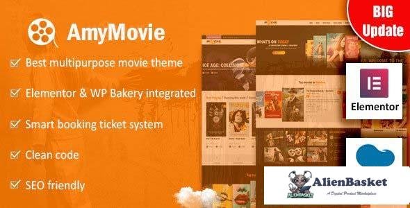 101589  AmyMovie v4.0.0 - Movie and Cinema WordPress Theme 