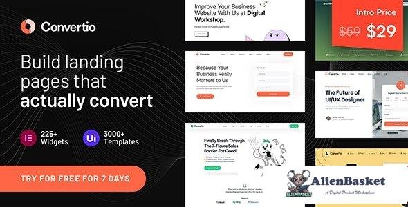 102735  Convertio v1.0.4 - Conversion Optimized Landing Page Theme 