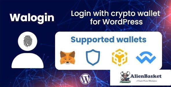 107238  Walogin v2.0.4 - Login with crypto wallet for WordPress 