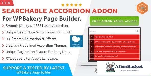 101999  Ultimate Searchable Accordion v1.1.4 - WPBakery Page Builder Addon 