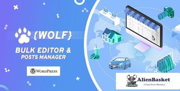 113751  WOLF v2.0.8.3 - WordPress Posts Bulk Editor and Manager Professional 