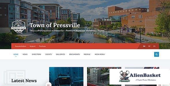 102113  Pressville v2.6.7 - Municipal & City Government WordPress Theme 