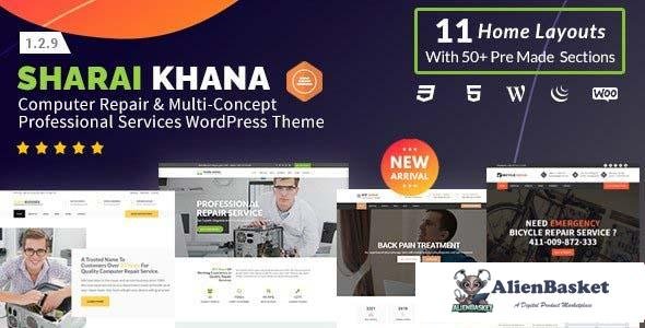 109386  Sharai Khana v1.3.5 - Computer Repair & Multi-Concept Professional Services WordPress Theme 
