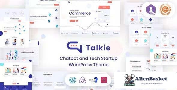 102420  Talkie v1.1.5 - Chatbot and Tech Startup WordPress Theme 