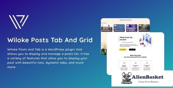 102459  Wiloke Posts Tab And Grid v1.0 