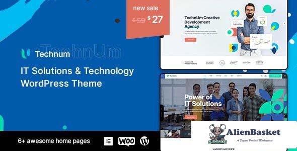 103000  Technum v1.0.4 - IT Solutions & Technology WordPress Theme 