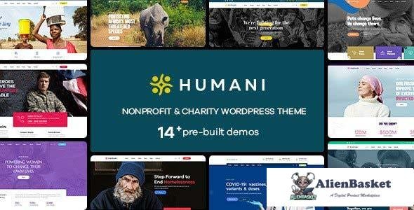 105297  Humani v1.2.1 - Nonprofit & Charity WordPress Theme 