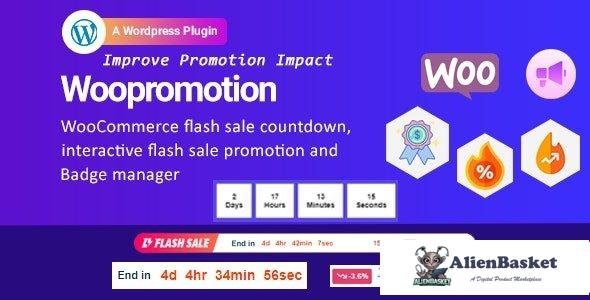 102647  Woopromotion v1.0.5 - WooCommerce product promotion sale countdown and Badge Manager 