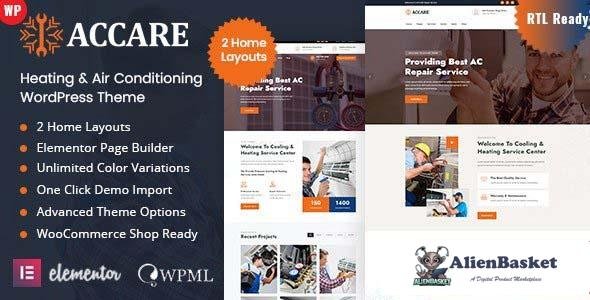 108974  Accare v1.2 - Heating & Air Conditioning WordPress Theme 