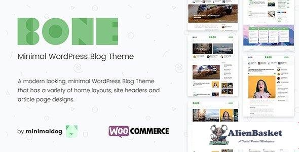 102935  Bone v4.0.4 - Minimal & Clean WordPress Blog Theme 