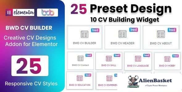 102934  CV Builder plugin for elementor v1.0 