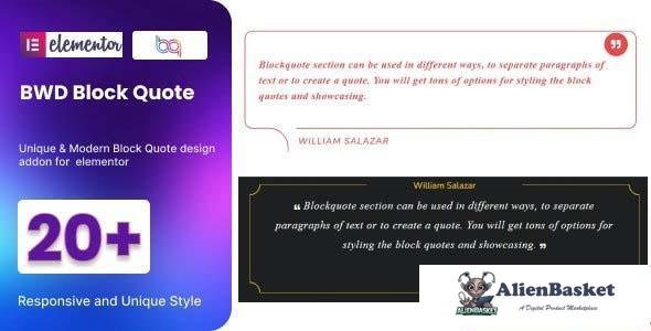 102936  Block Quote addon for elementor v1.0 