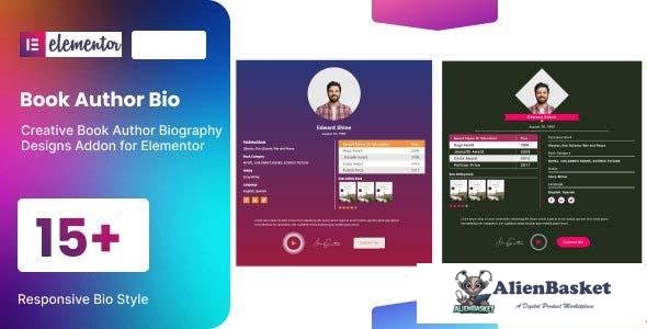 103005  Book Author Bio addon for elementor v1.0 