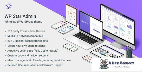 103043  WP Star v1.1 - White Label WordPress Admin Theme 