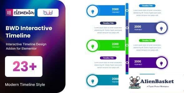 103276  Interactive Timeline addon for elementor v1.0 