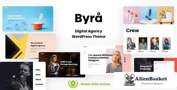 109167  Byra v12.1 - Simple Portfolio WordPress Theme 