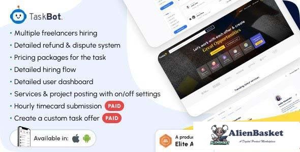 105016  Taskbot v5.3 - A Freelancer Marketplace WordPress Plugin 