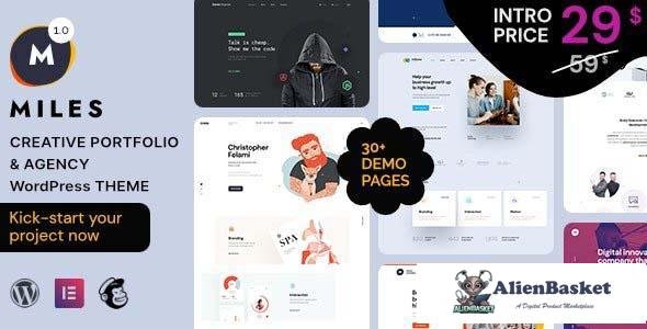 103342  Miles v1.0.2 - Creative Portfolio & Agency WordPress Theme 
