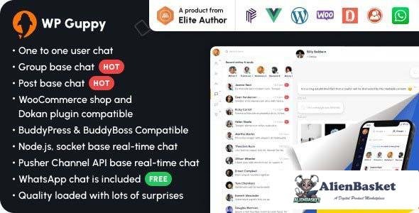 104725  WP Guppy Pro v4.0 - A live chat plugin for WordPress, WooCommerce and BuddyPress 