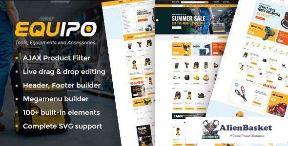 103566  Equipo v2.2 - Parts And Tools WordPress WooCommerce Theme 