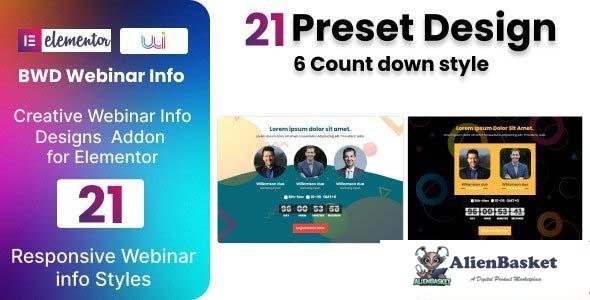 103581  Webinar Info Plugin for Elementor v1.0 