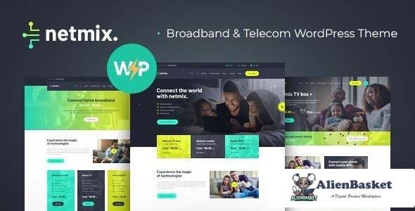 108705  Netmix v1.0.11 - Broadband & Telecom Internet Provider WordPress Theme 