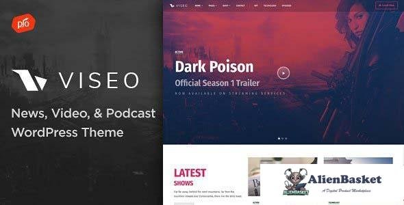 104960  Viseo v3.9 - News, Video, & Podcast Theme 