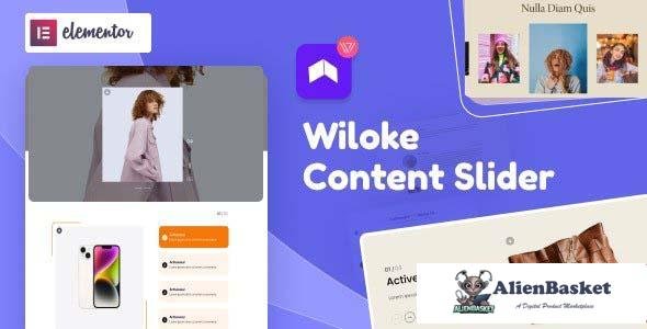 103854  Wiloke Content Slider for Elementor v1.0.19 