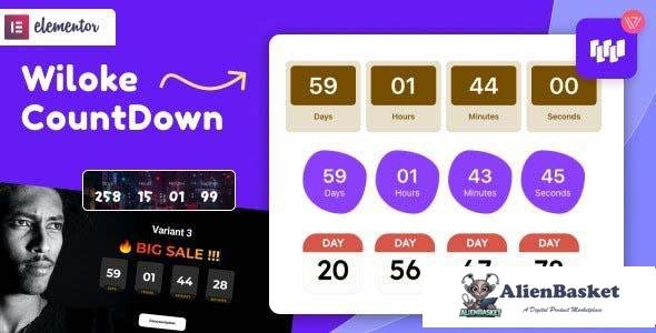 103932  Wiloke Countdown Timer for Elementor v1.0.21 