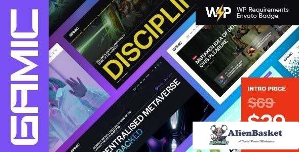 109105  Gamic v1.3.0 - Metaverse Gaming & Crypto WordPress Theme 