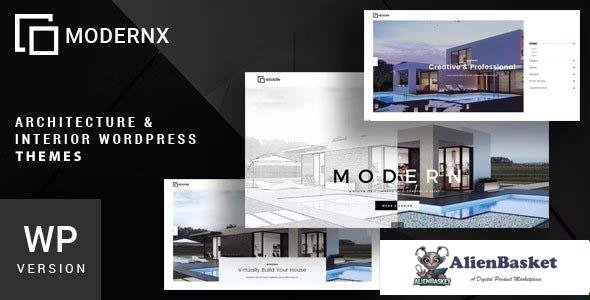 104031  Modernx v1.0 - Architecture & Interior WordPress Theme 