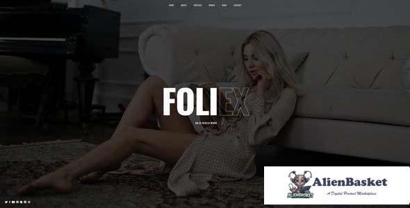 104033  Foliex v1.0 - One Page Portfolio WordPress Theme 