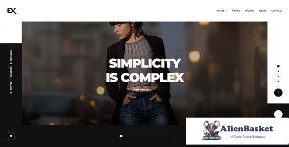 104034  Fightex v1.0 - Showcase Portfolio WordPress Theme 