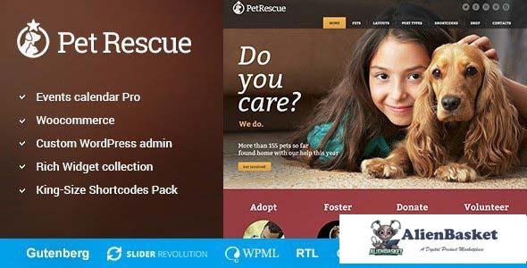 106198  Pet Rescue v1.3.9 - Animals and Shelter Charity WP Theme 